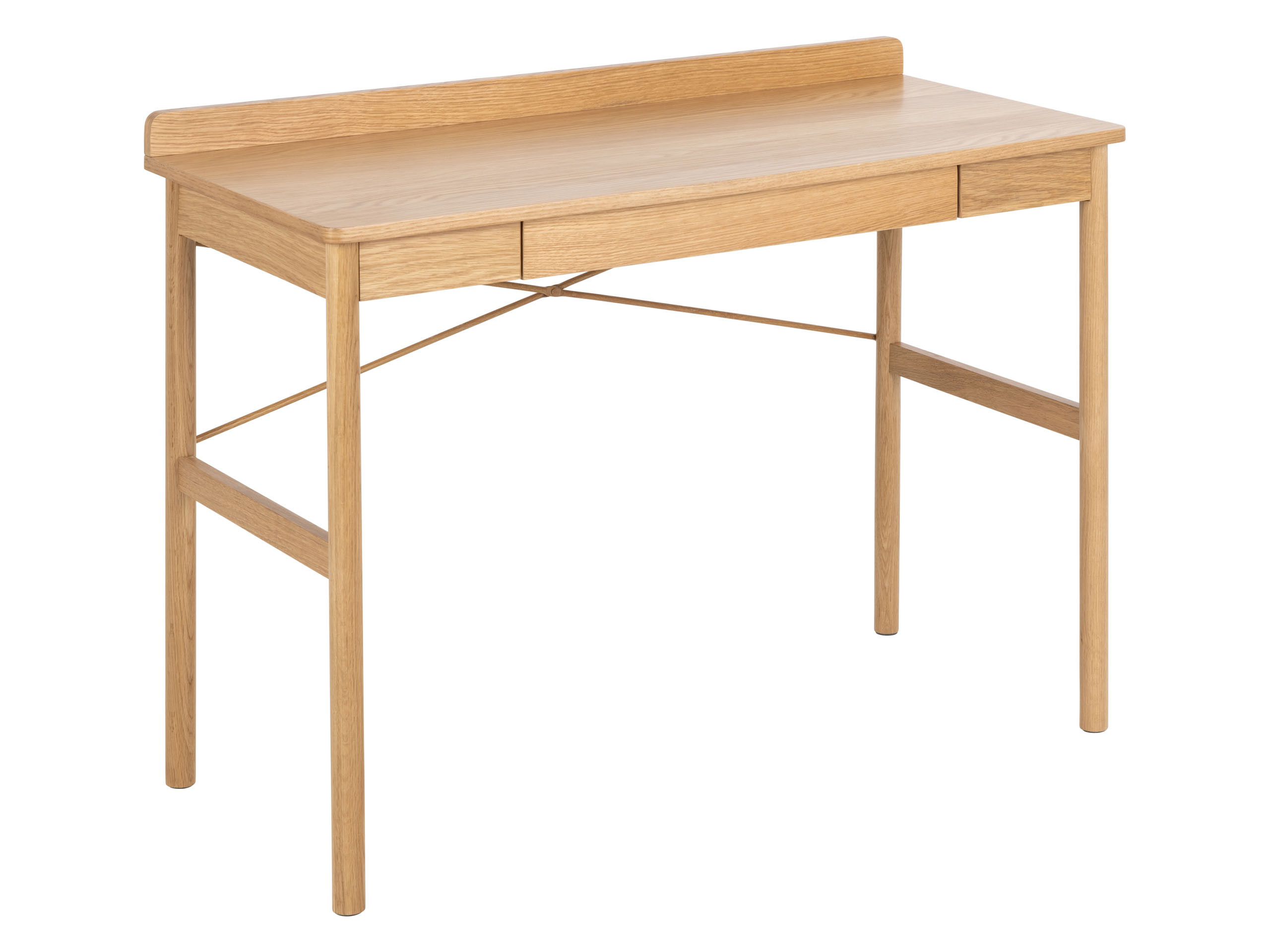 Biurko Focus z szufladą, kolor Oak lacquered