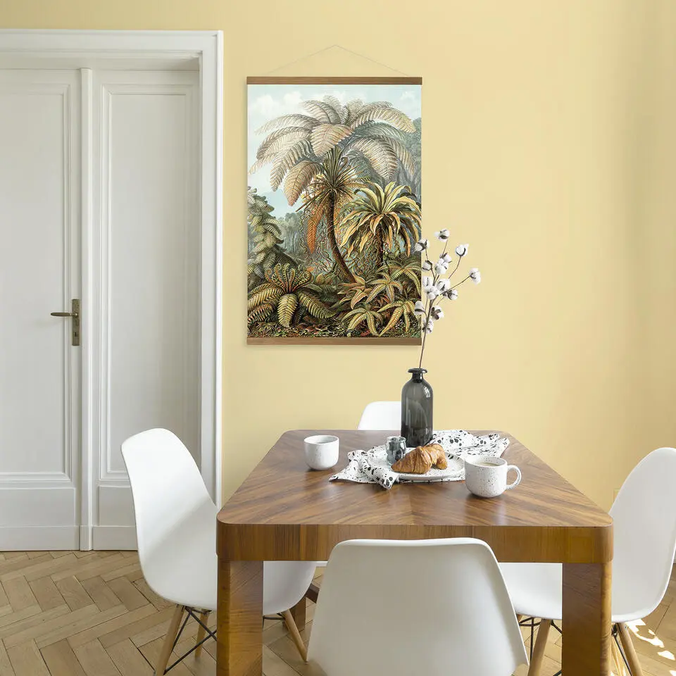 Hangende Poster Linnen Jungle Filicinae 100x70cm