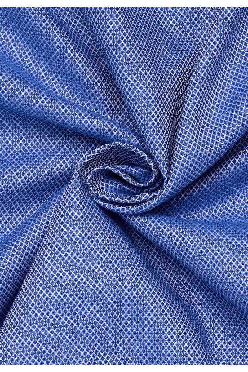 ETERNA Comfort Fit Dynamic Cotton Hemd blau, Strukturiert (super langer Arm)