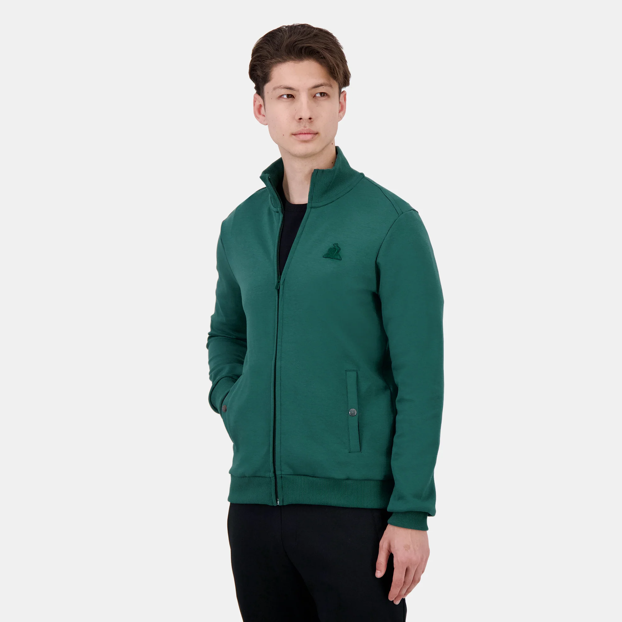 2510204-ESS T/T FZ Sweat N°1 M jasper | Sweat zippé Homme