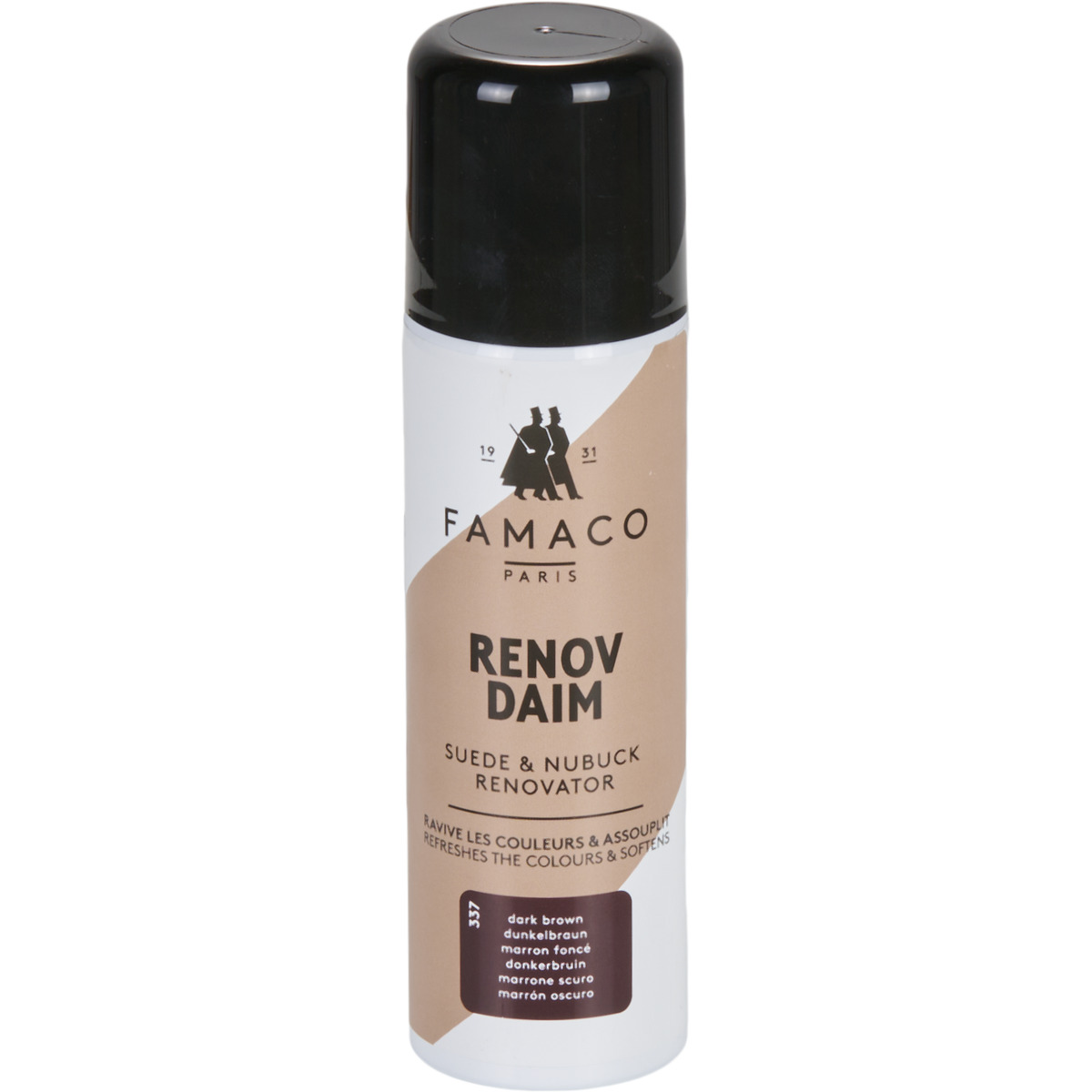 Famaco - AEROSOL RENOVATEUR DAIM/NUBUCK 200 ML MARRON FONCE - Brown
