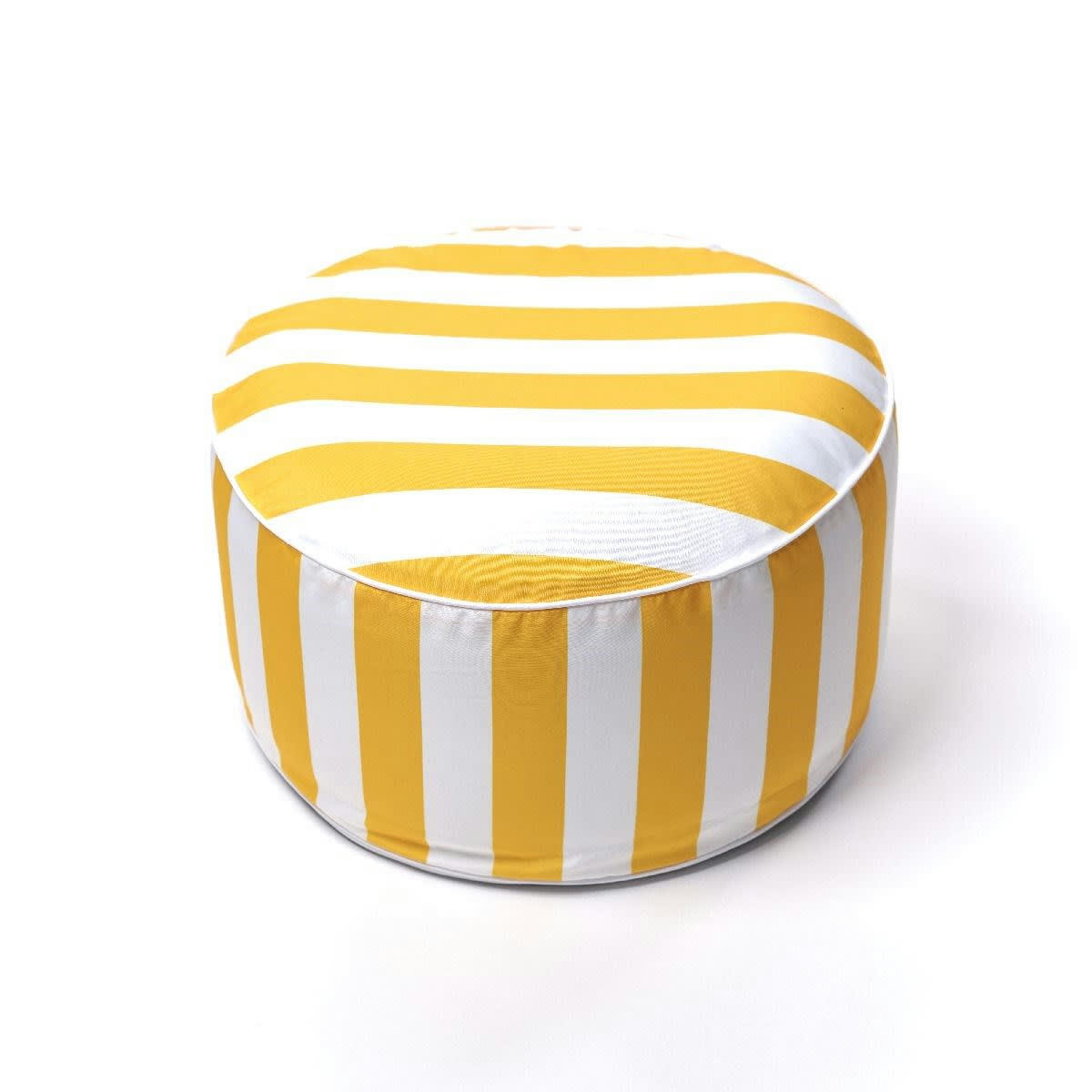 - Pouf gonflable en Polyester Jaune 50x25 cm