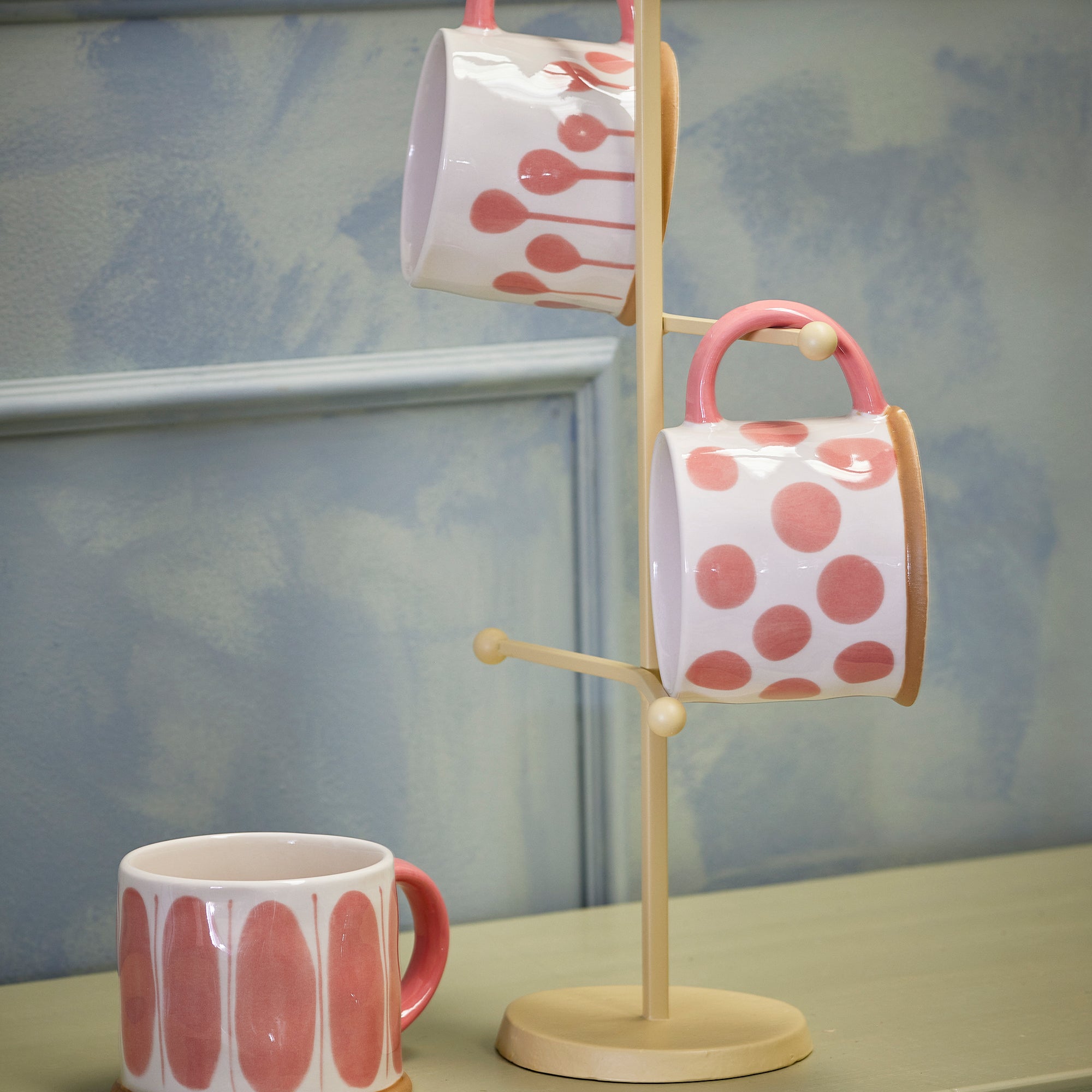 Bloomingville Linora Mokken 0,46 L - Set van 3 - Roze