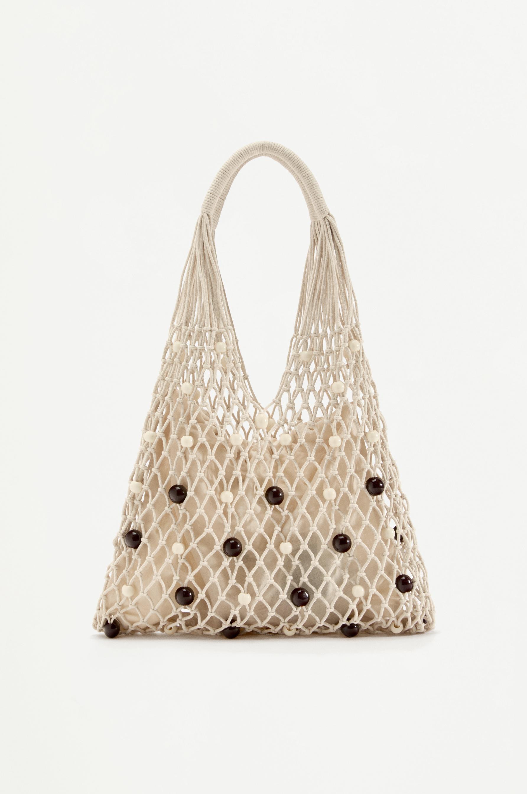 Bolso saca macramé