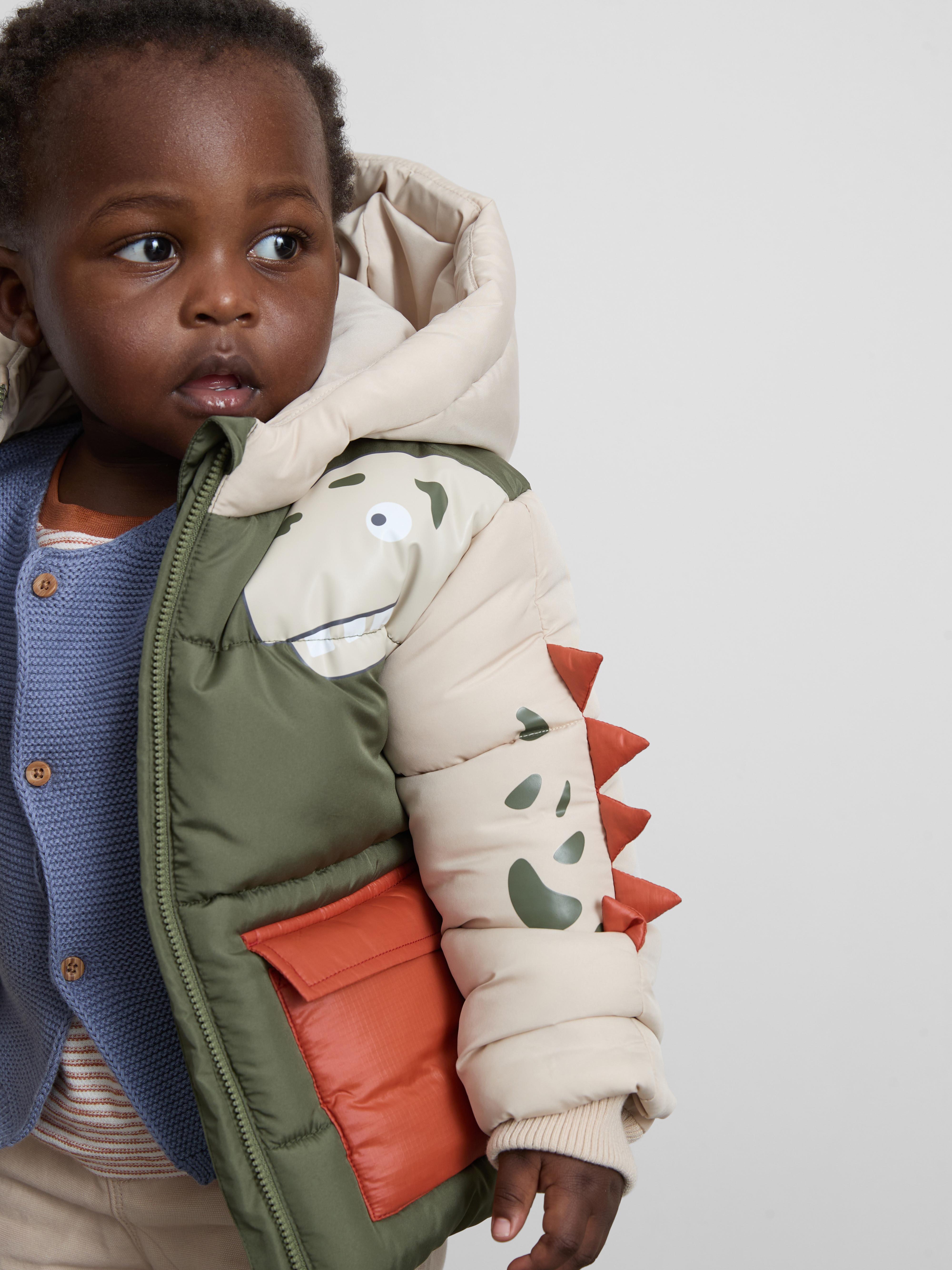 0-36mths | Dinosaur Puffer Jacket