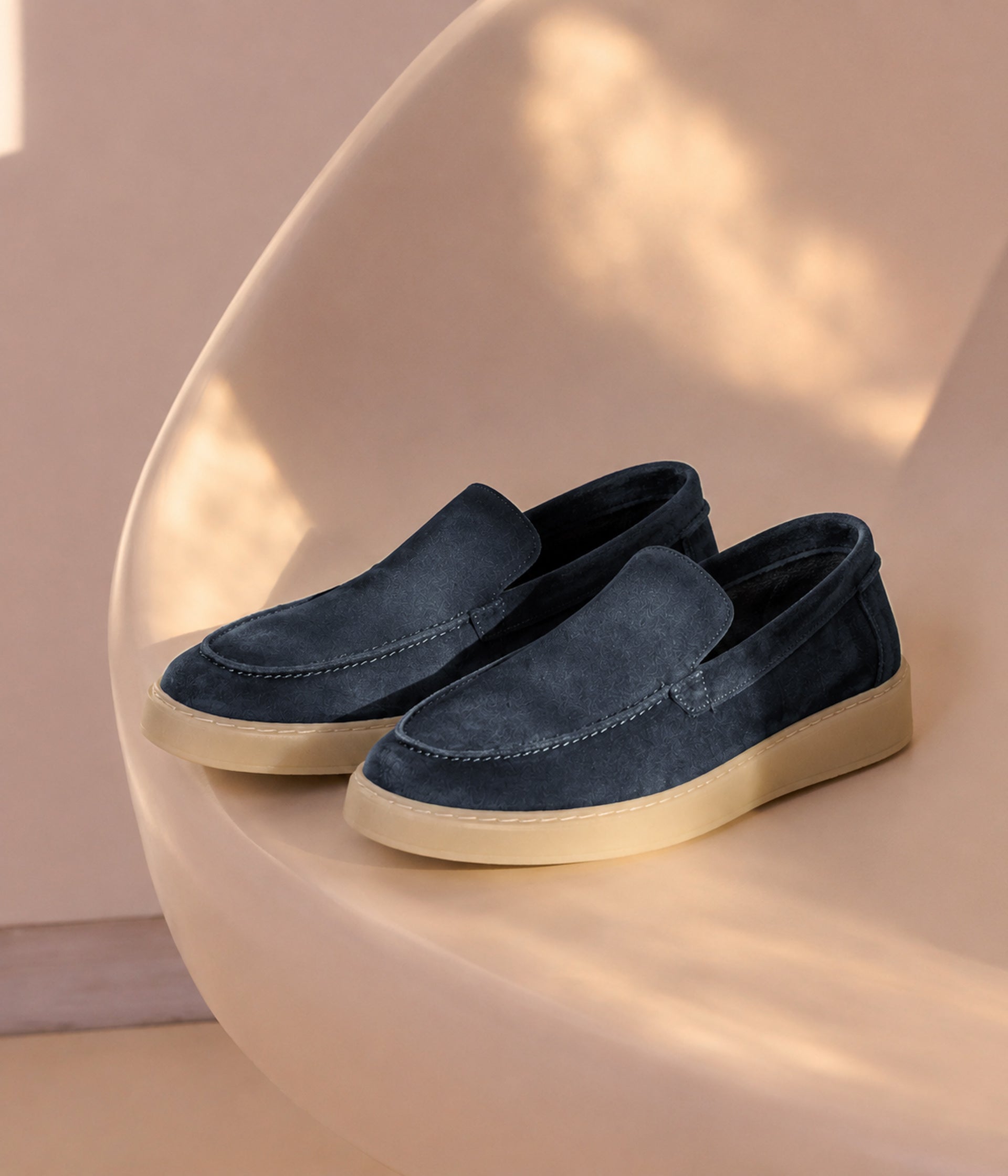Mocassin Tibault bleu indigo