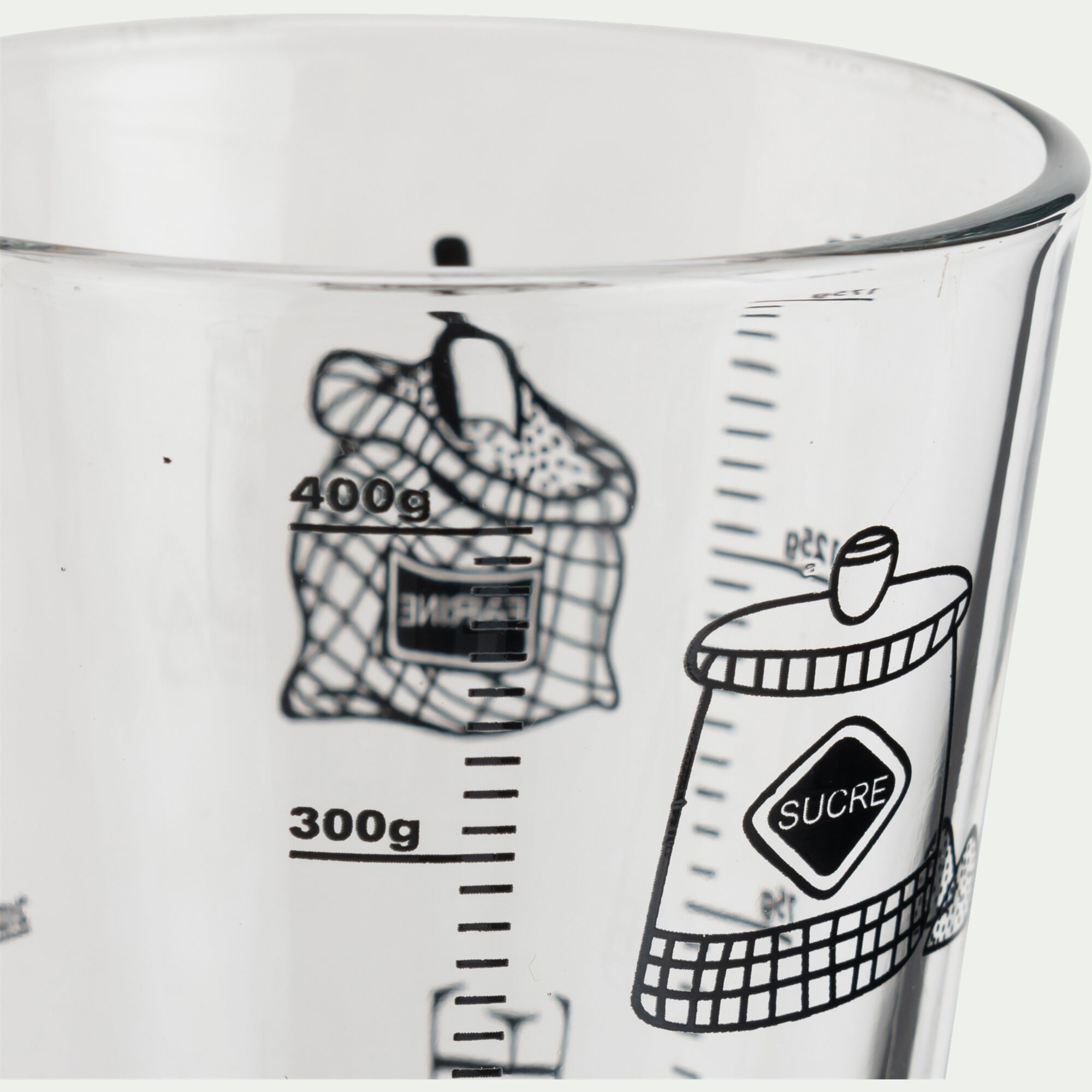 MESU - Verre doseur en verre 45cl - transparent