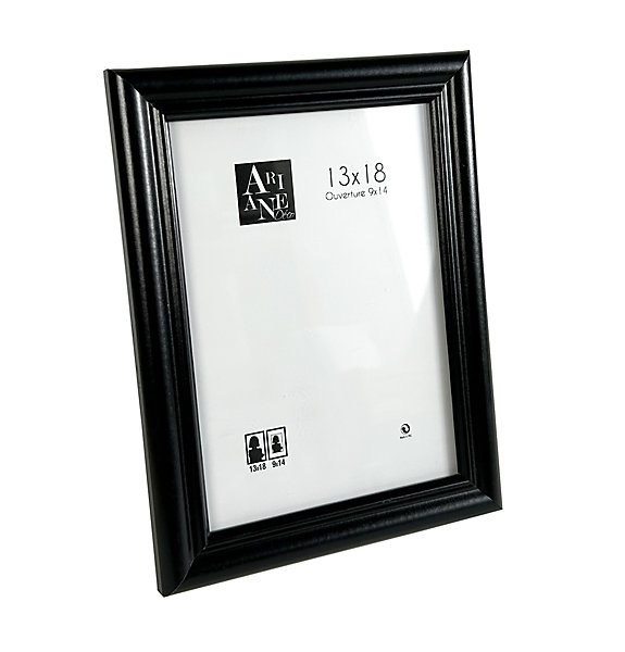 Cadre photo noir MDF 18 x 24 cm Ariane Pomona