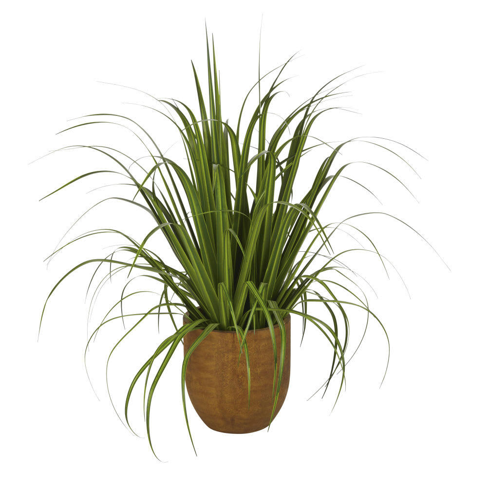 IZAN - Plante artificielle verte et pot marron