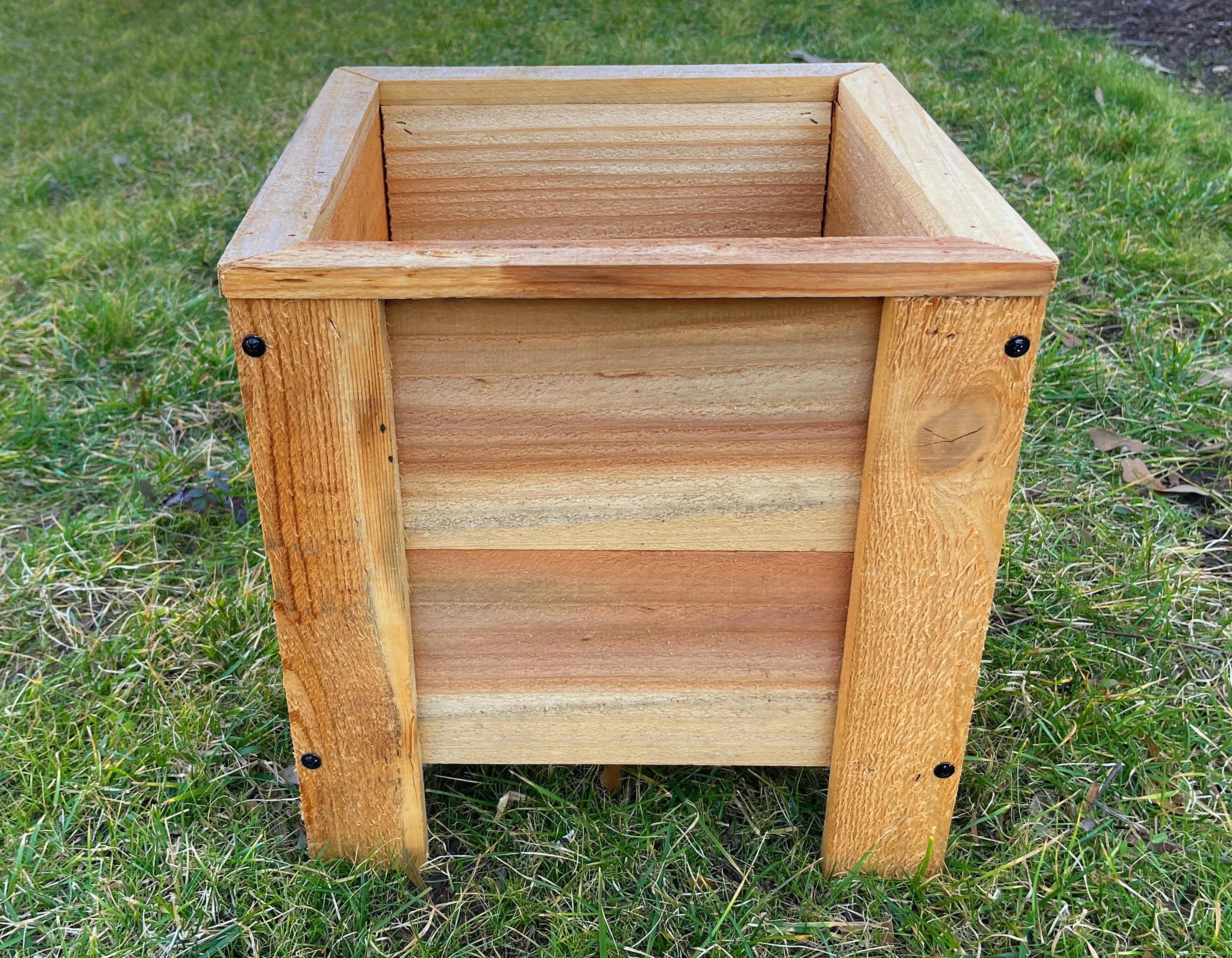 Raised Cedar Planter Box (engraving optional)