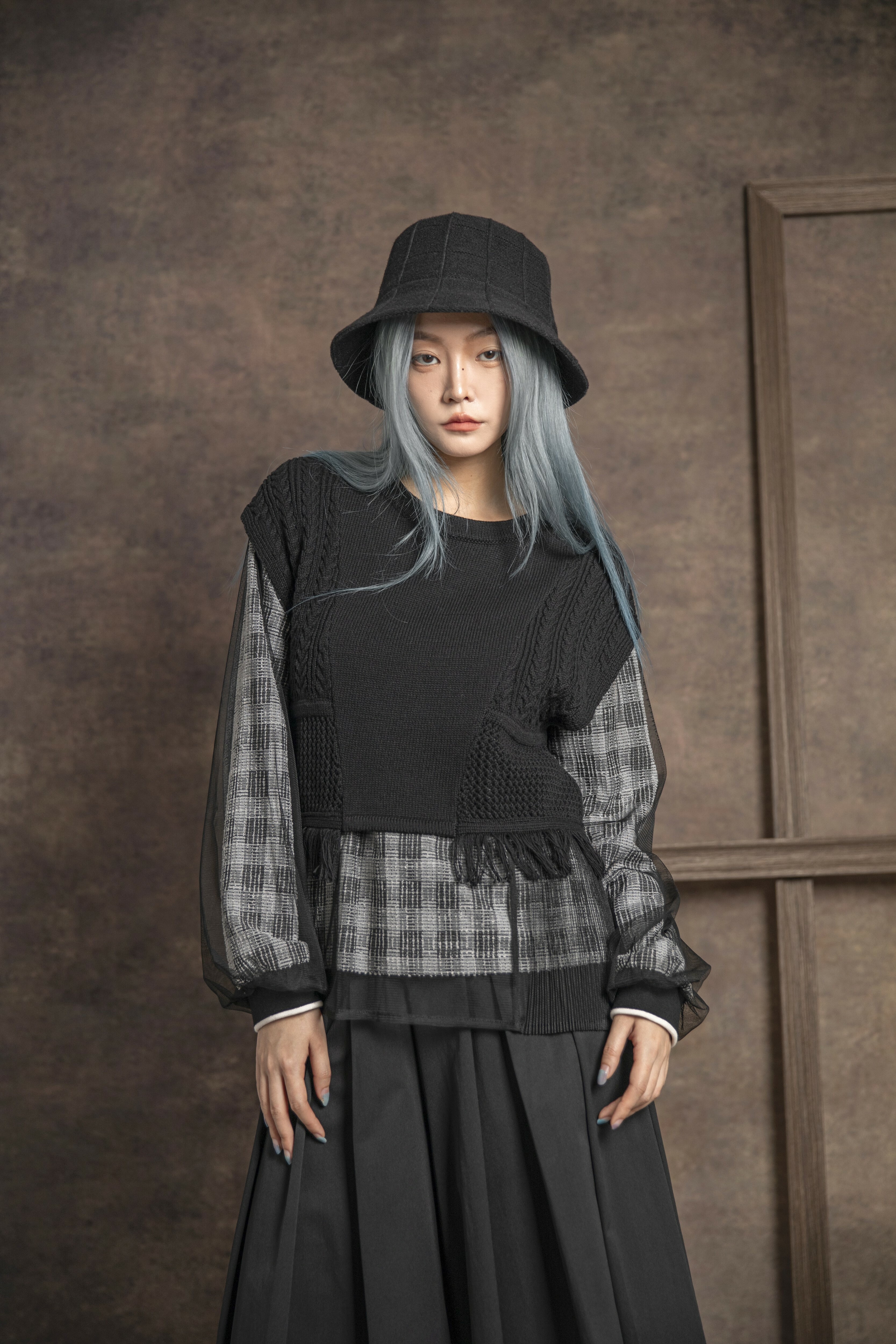 Fringed detail sweater - 180X