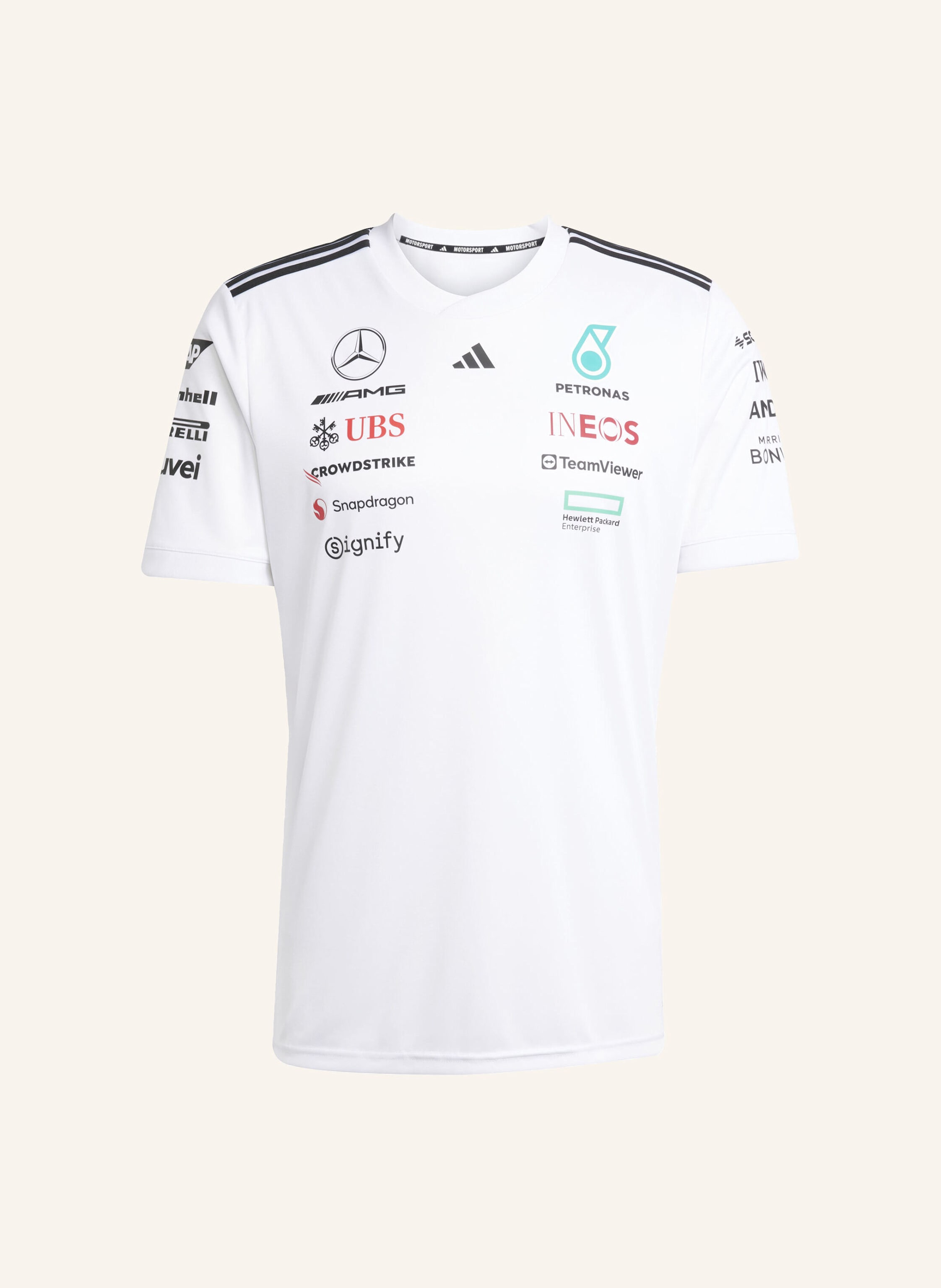 adidas MERCEDES - AMG PETRONAS FORMULA ONE TEAM WHITE DRIVER TRIKOT