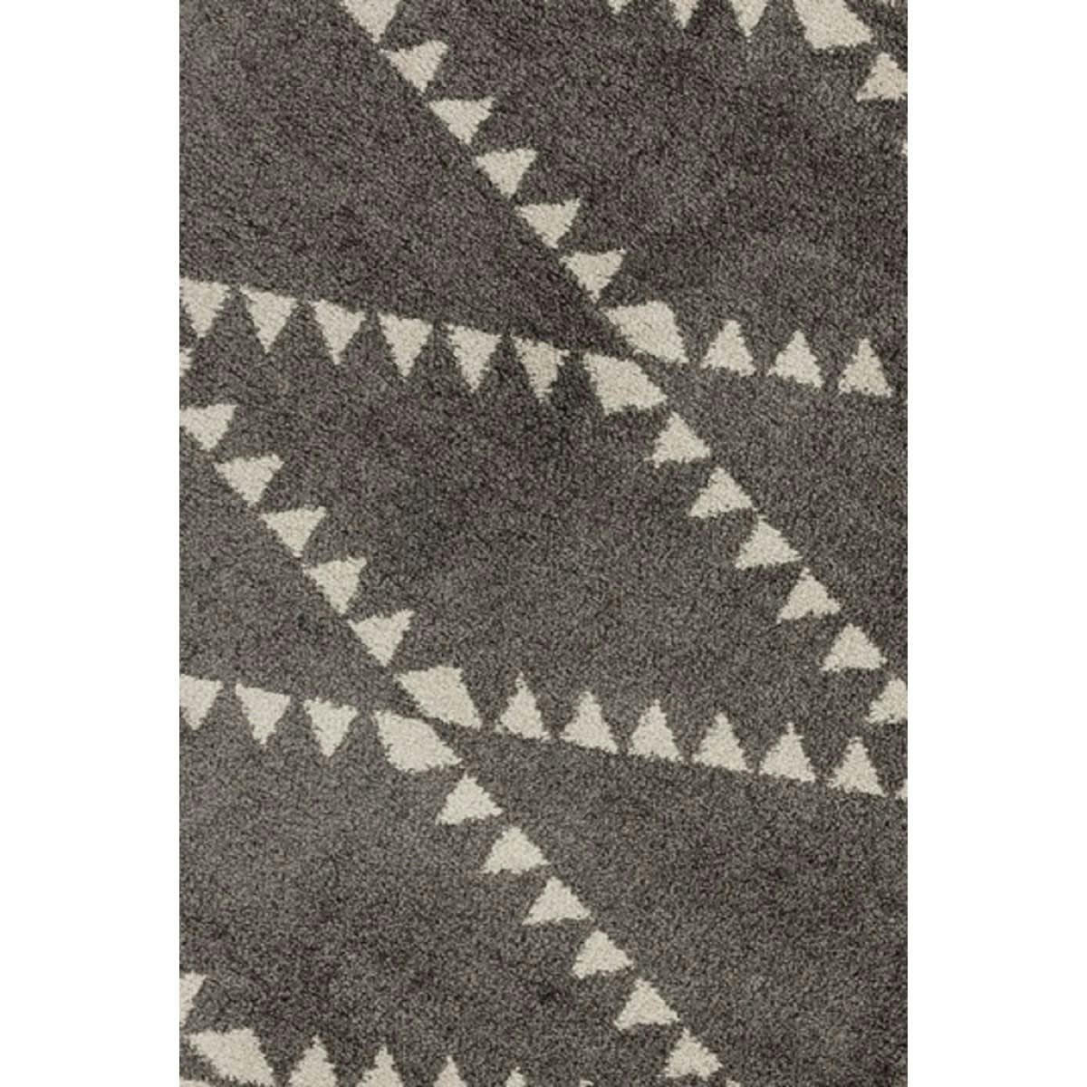 DIKO - Tapis style berbère en Polypropylène Noir 200x290 cm