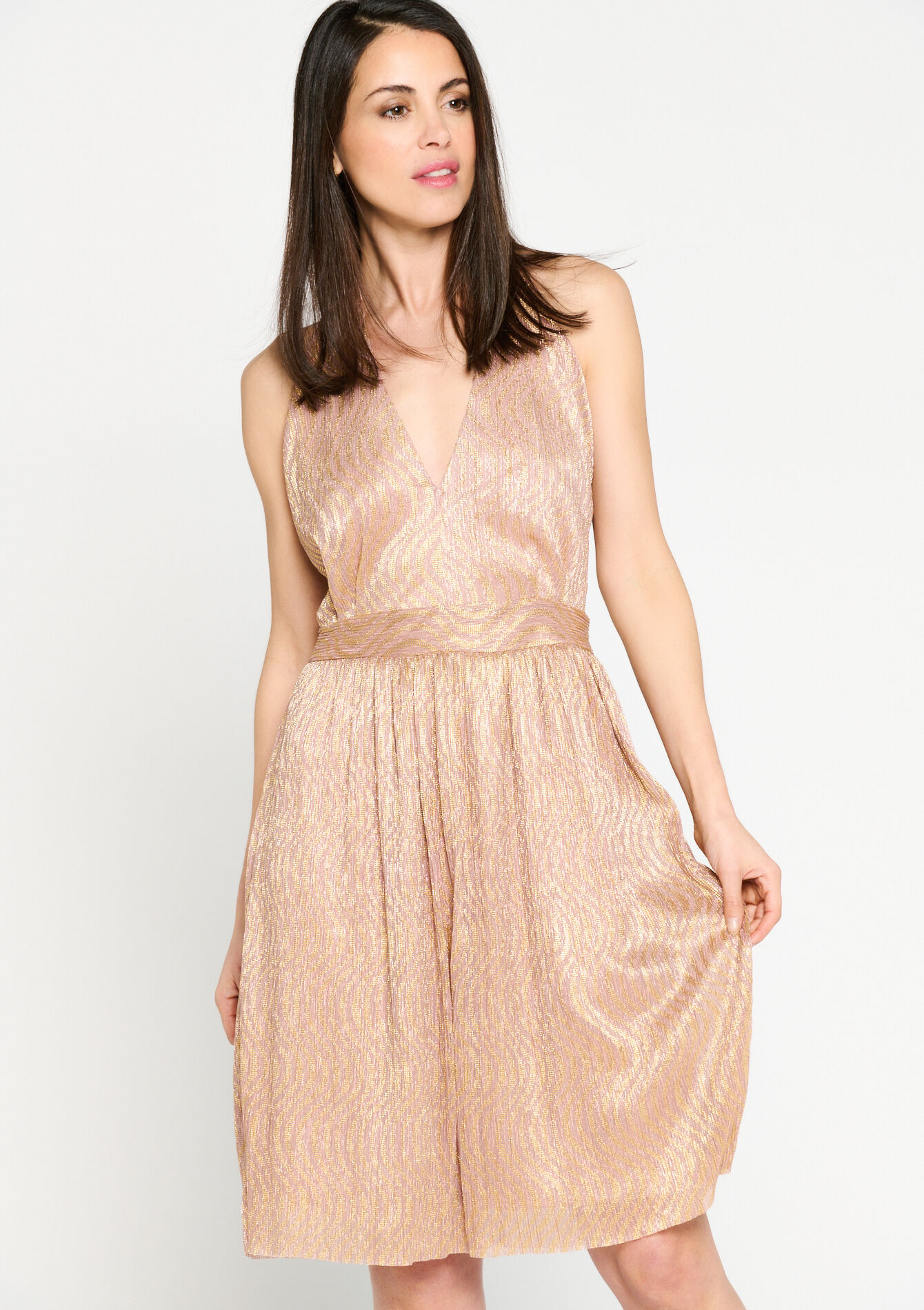 Jurk met pliss&eacute;