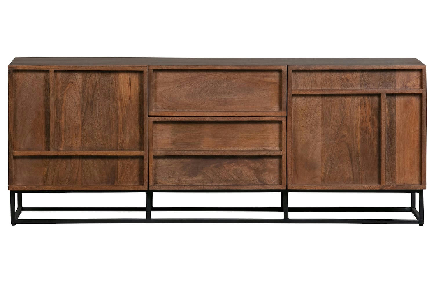 FORREST - Meuble tv en bois de manguier beige