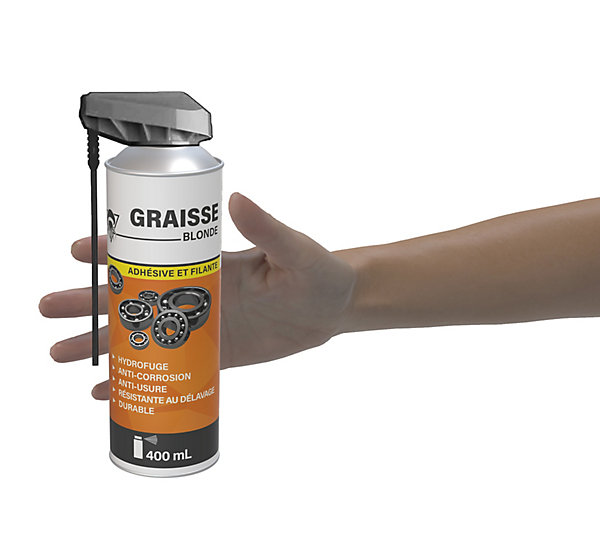 Méduze - 12 graisses adhésives filantes en aérosol 400mL - Blonde - Au lithium - Professionnelle