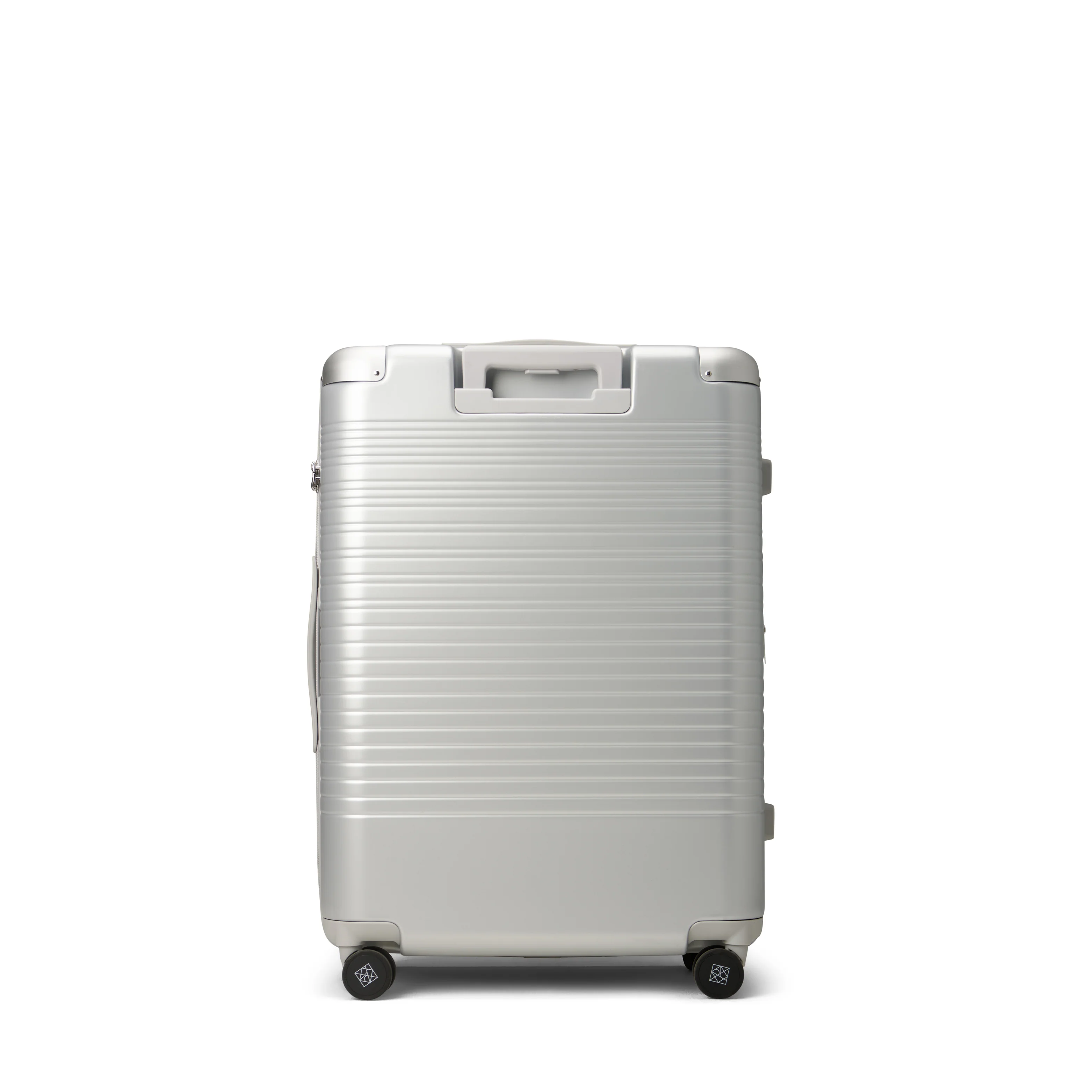 The Milan –  Silver Medium Checked Luggage