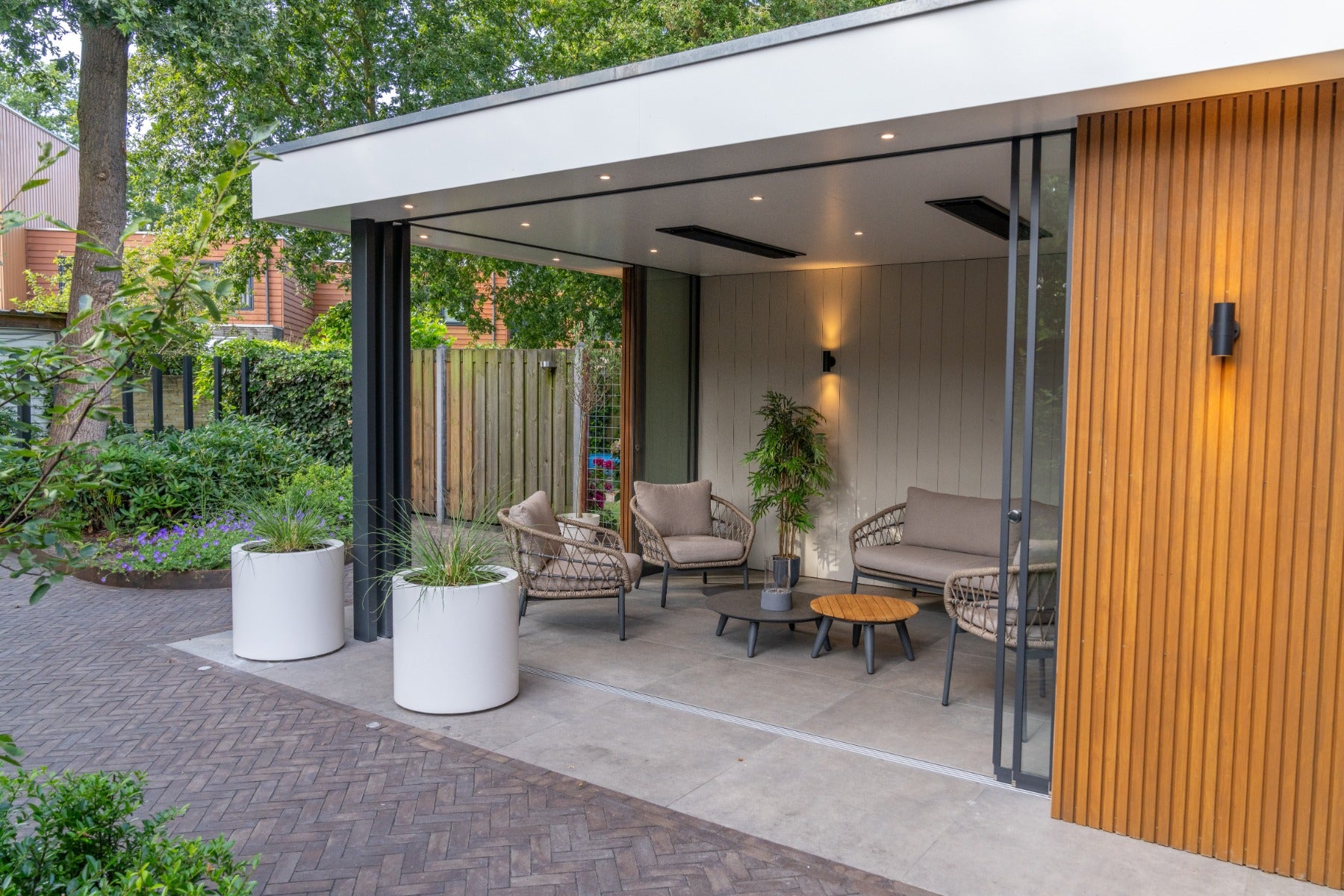 VDG Julia stoel bank loungeset - 5-delig - antraciet