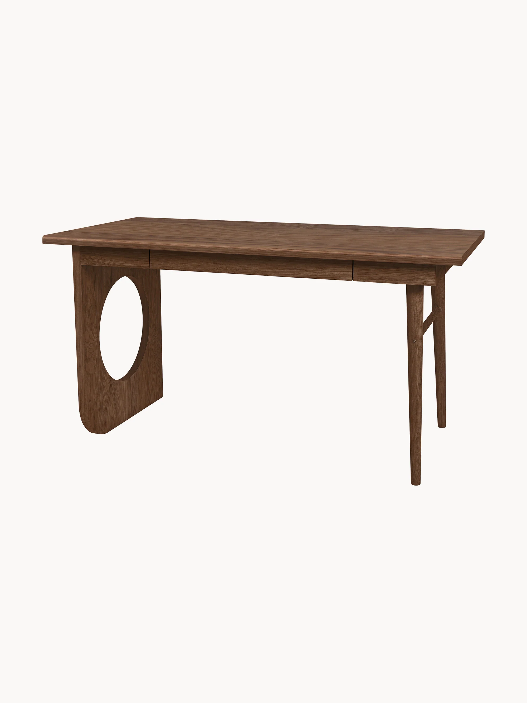 Holz-Schreibtisch Bau mit Schublade