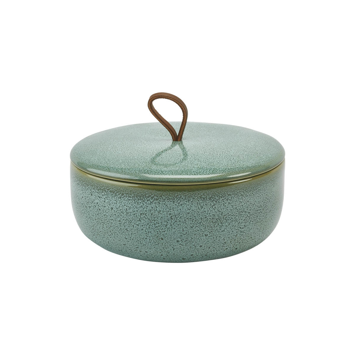 Ugo Schaal Met Deksel Forest   Groen   Stoneware