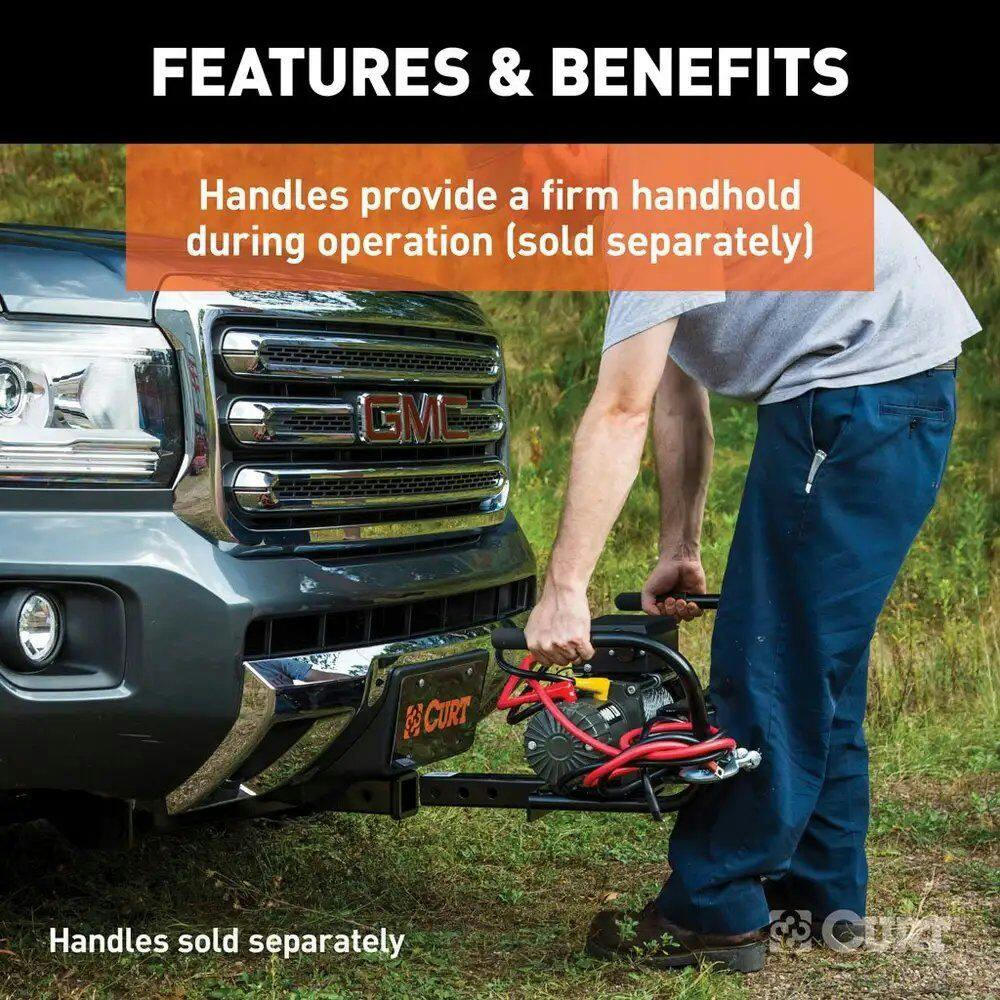 CURT Hitch-Mounted Winch Mount (Fits 2-in Receiver)