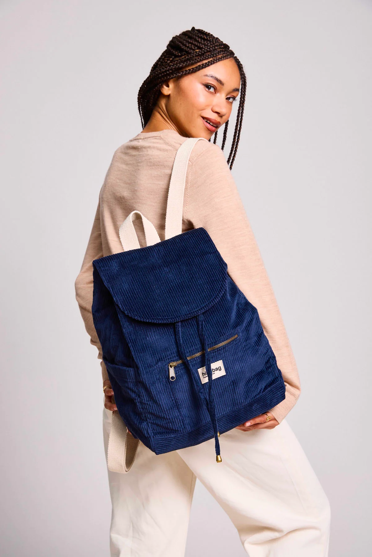 Sac à dos Eliot Velours Marine