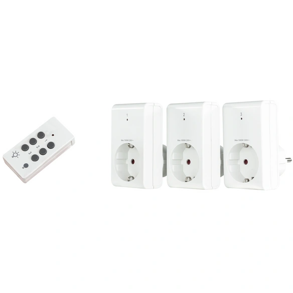 Funkschalter-Set, BxHxT: 4,9 x 7 x 8,7 cm