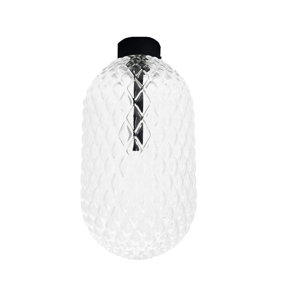 Lampa sufitowa czarno-przezroczysta TANPO 1xG9x2,5W wym: 36x20x20 cm Shilo