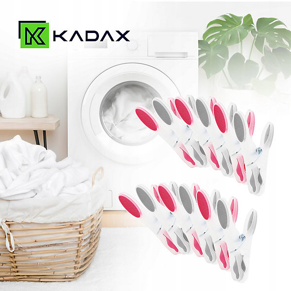 KADAX Pinces à vêtements pour linge 12 pièces