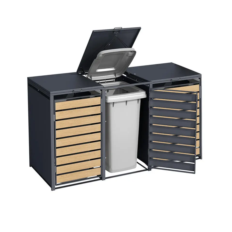 Kliko ombouw - 3 containers - Houtlook