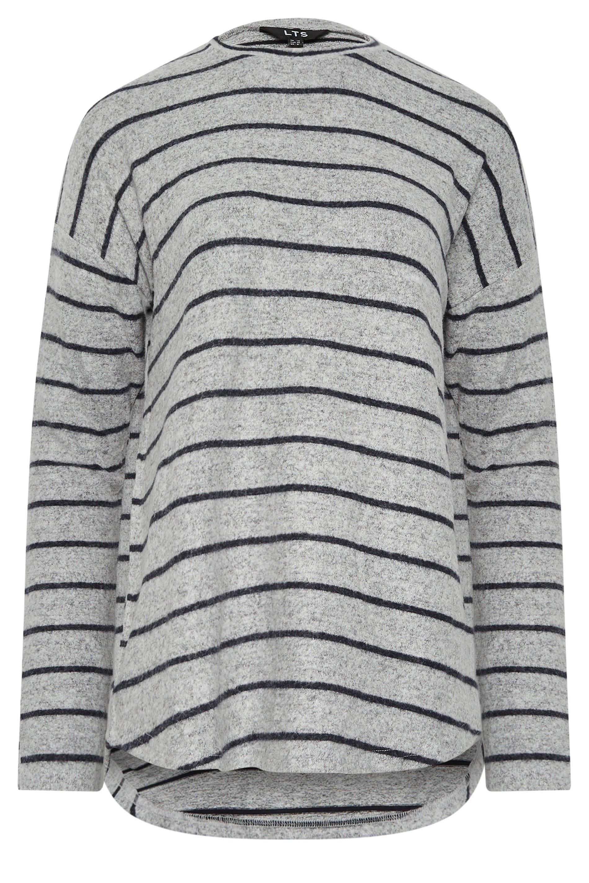 Long Tall Sally Tall Stripe Curved Hem Top