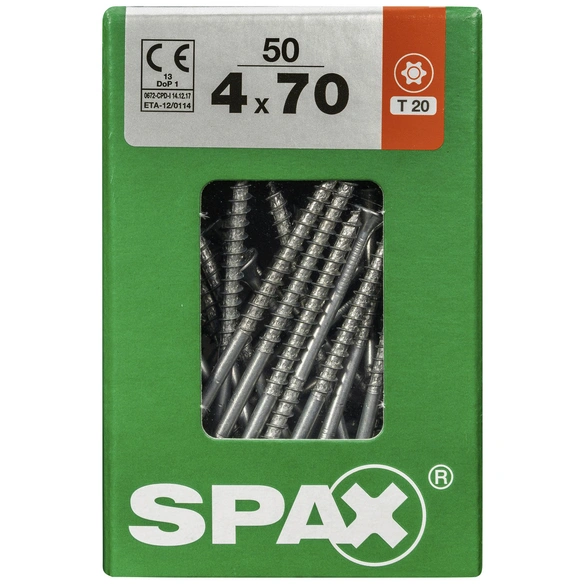 Universalschraube, 4 mm, Stahl, 50 Stk., TRX 4x70 L