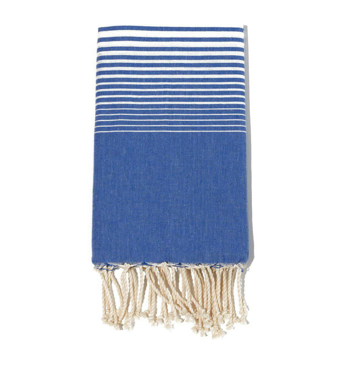 - Fouta en coton 100x200cm bleu royal