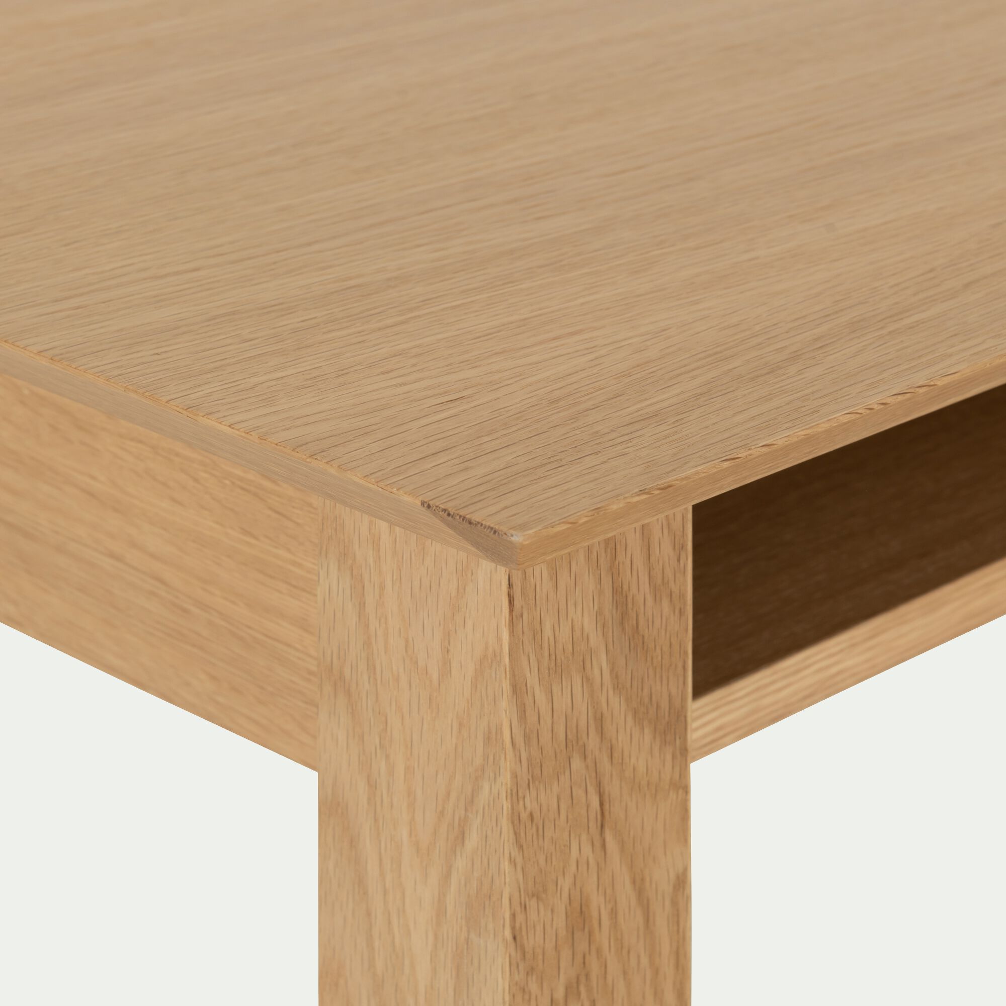 AGOSTA - Bureau avec tiroir en bois L140cm - bois clair