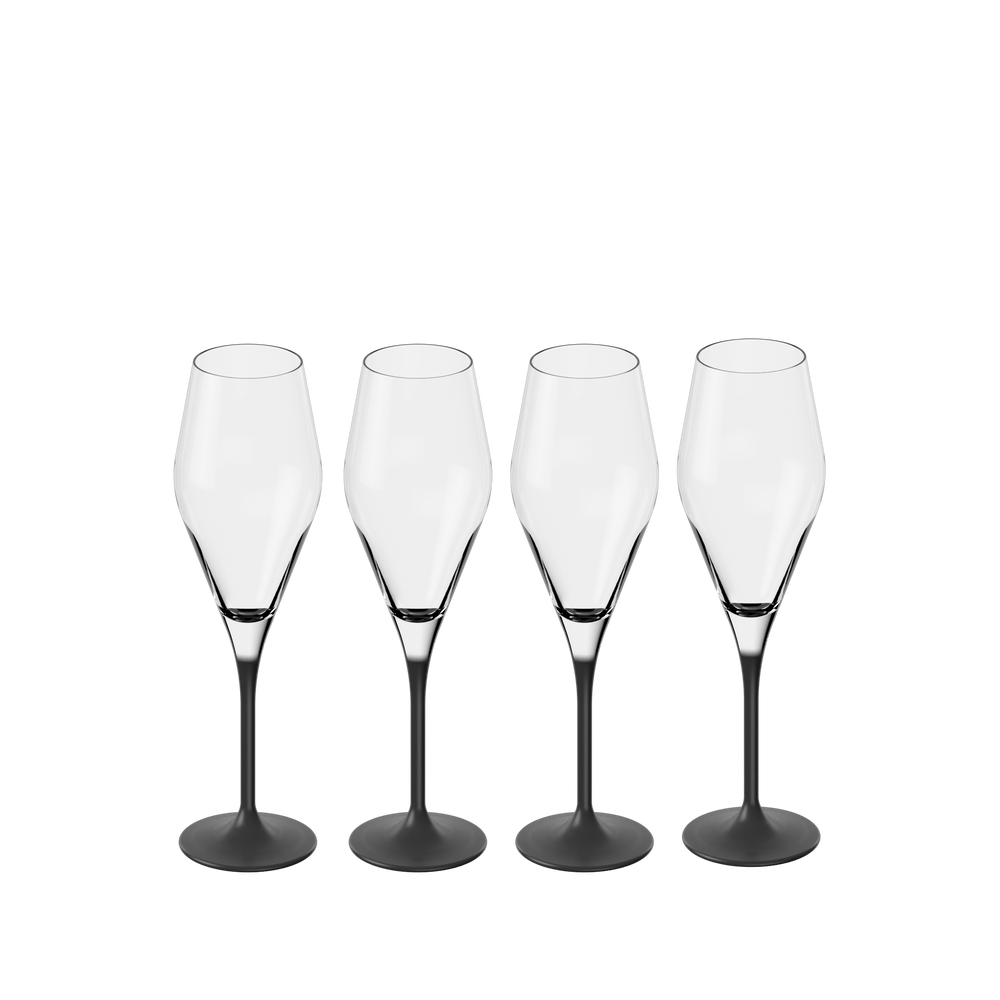 Manufacture Champagne glass - Clear, 4.1 oz, crystal glass