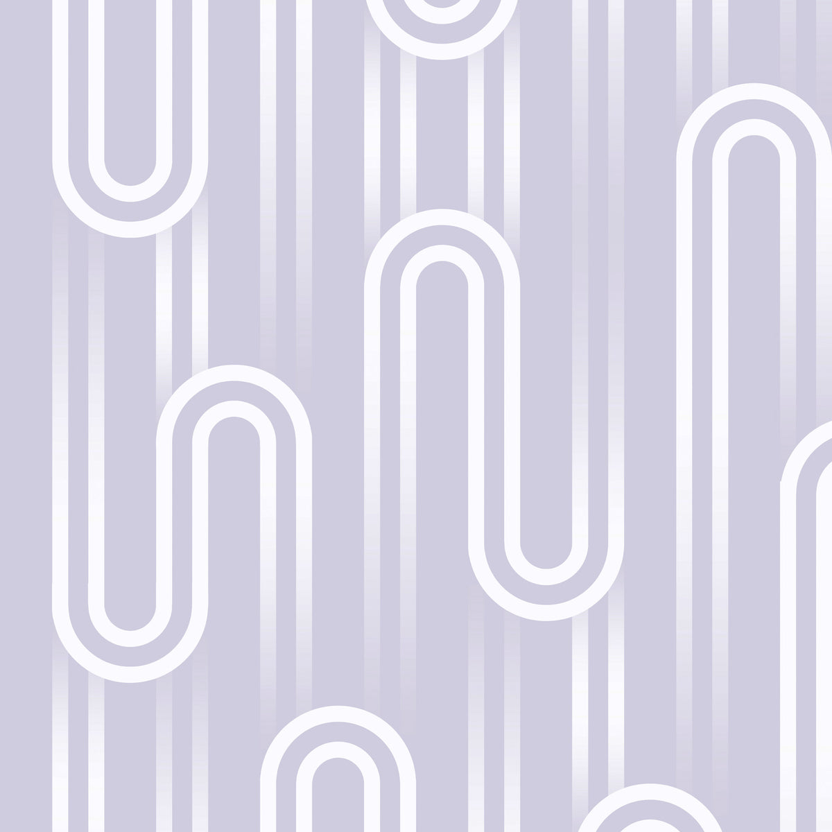 Envy Vliesbehang - Ups n Downs Lavender - Lichtpaars - 10mx52cm