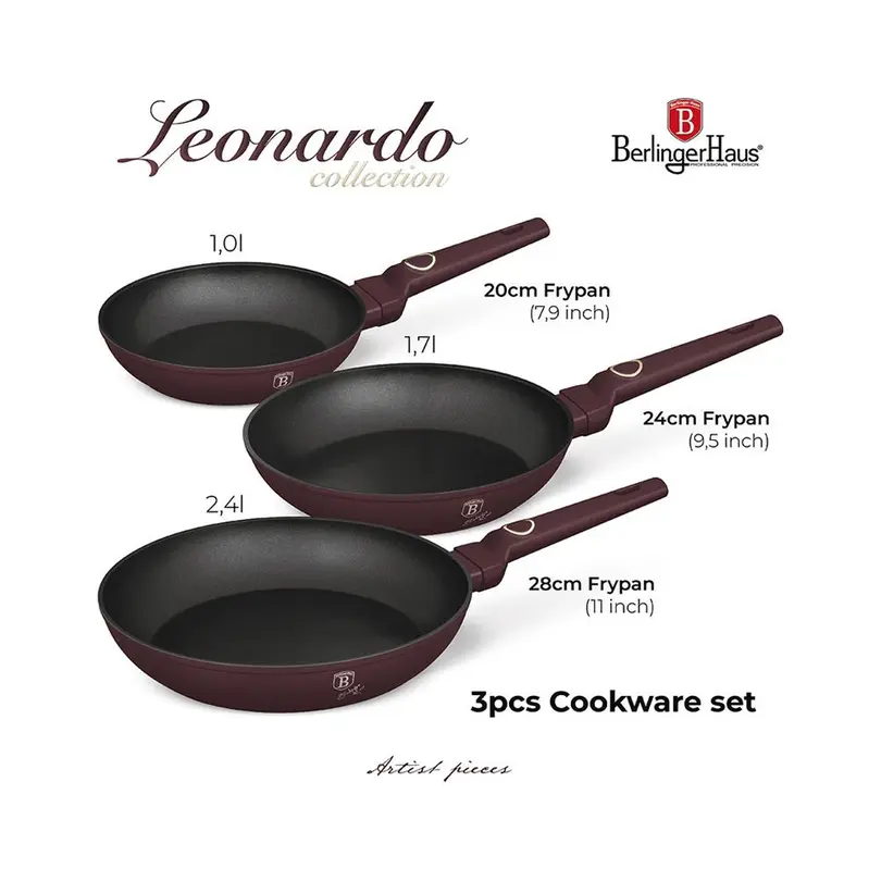 Bratpfanne 3er-Set Leonardo Collection