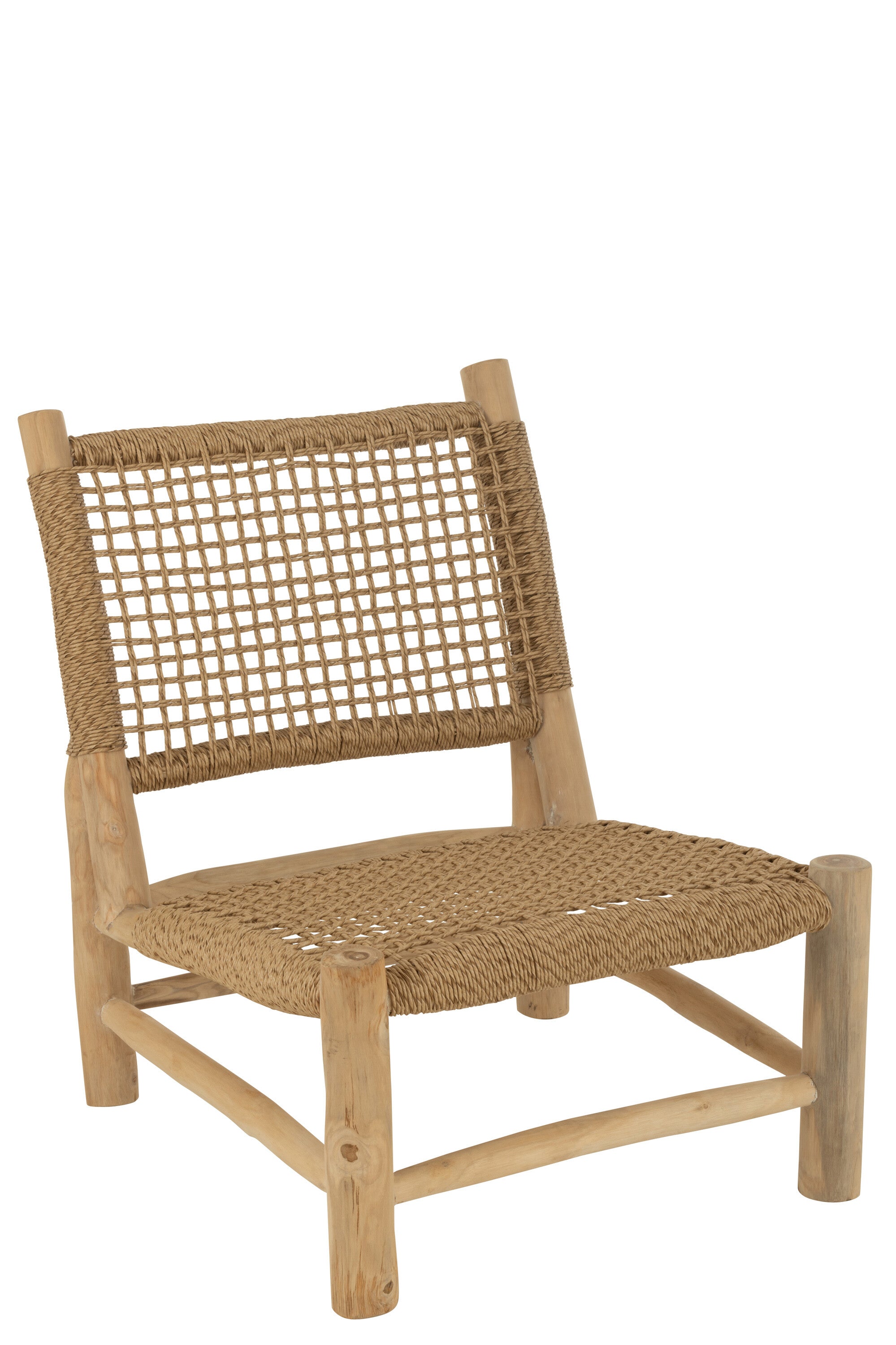 J-Line zetel Vita - teak/kunststof - naturel