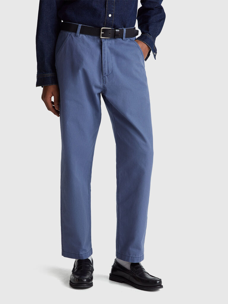 Trousers in pure linen