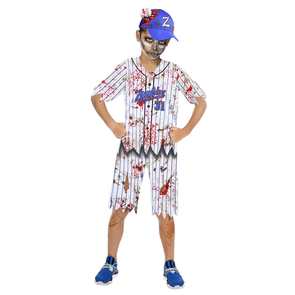 Déguisement enfant Halloween joueur de baseball combinaison 7/10ans
