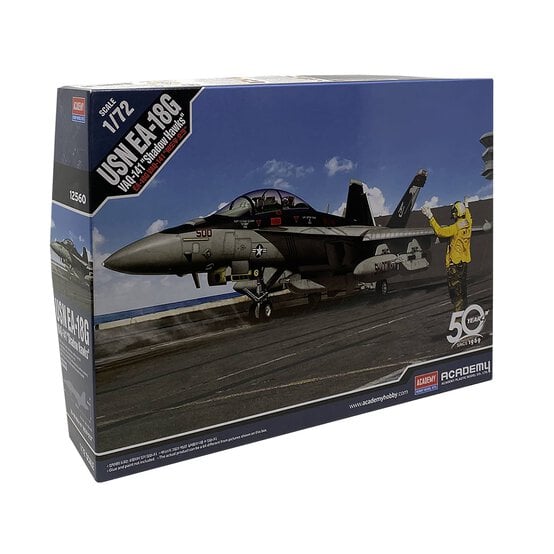 Academy USN EA-18G VAQ-141 Shadowhawks Model Kit 1:72