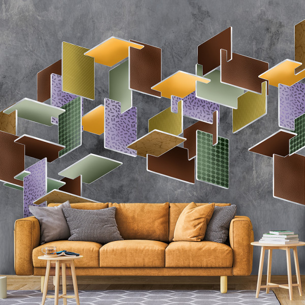Feeby Fototapeta, Kształty geometryczne 3D 150x105