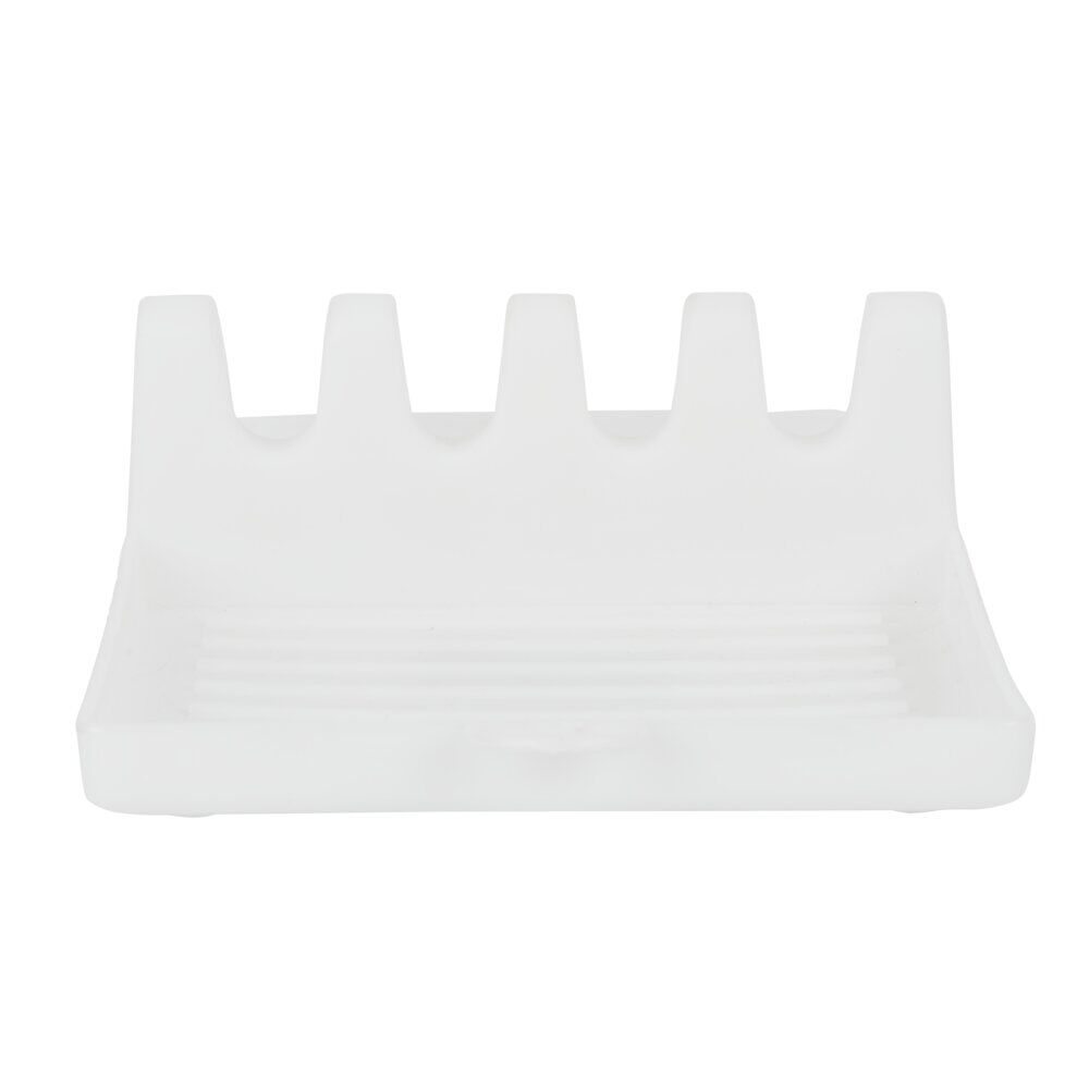 Support à couverts en plastique blanc 14,5x13x5cm