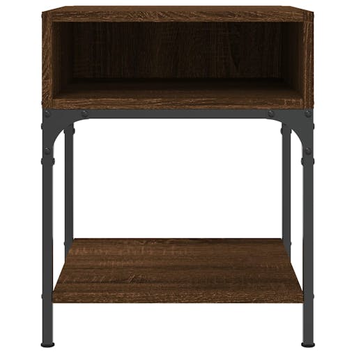 NNEVL Bedside Tables 2 pcs Brown Oak 40x41x50 cm Engineered Wood
