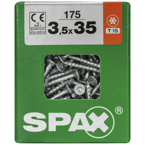 Universalschraube, 3,5 mm, Stahl, 175 Stk., TRX 3,5x35 L