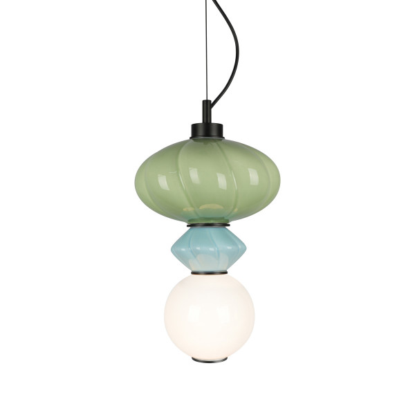 Lampa wisząca TORDI niebieska LED 1x8W Ciepła biel 903lm Italux