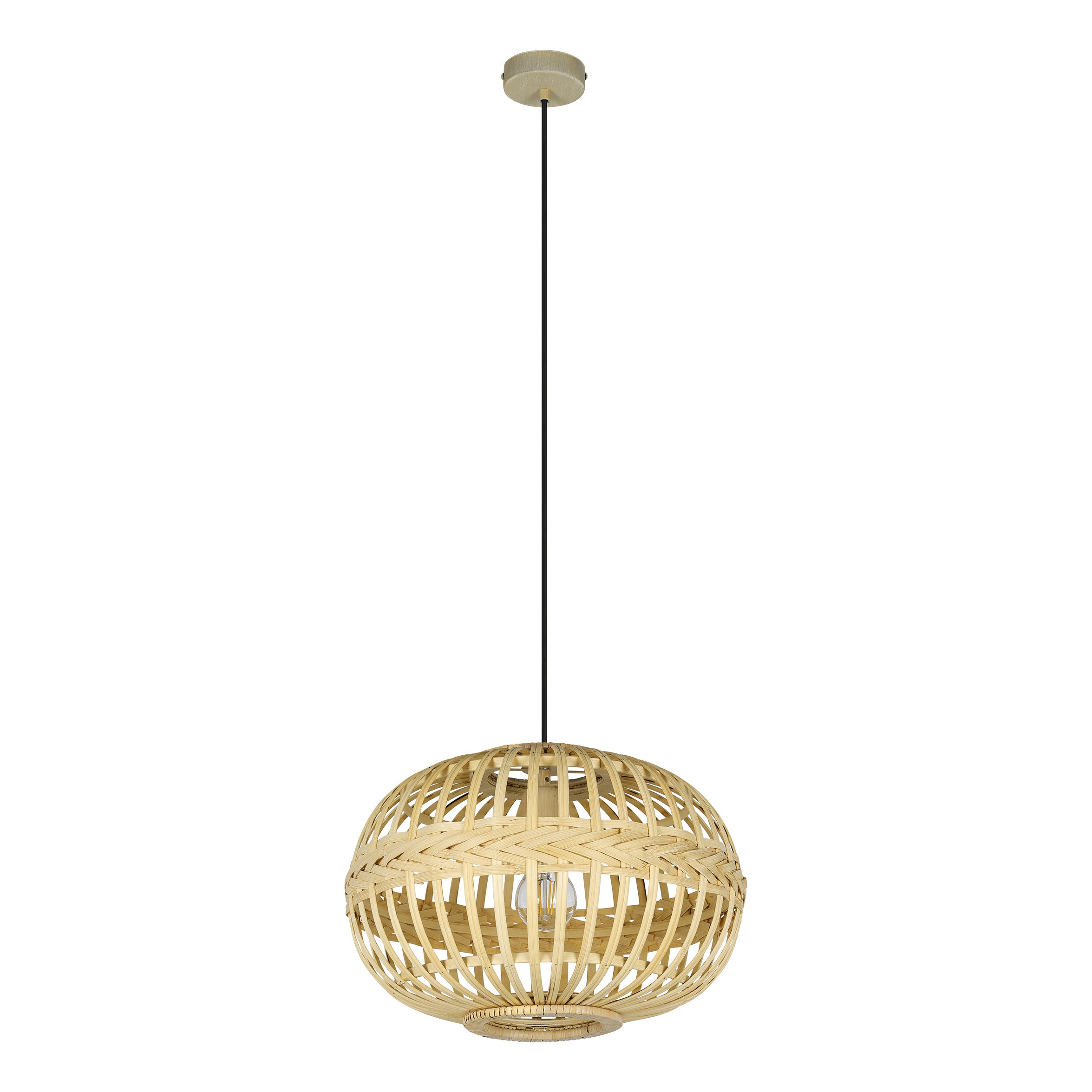 EGLO hanglamp Amsfield - e27 - ø 38 cm - bruin