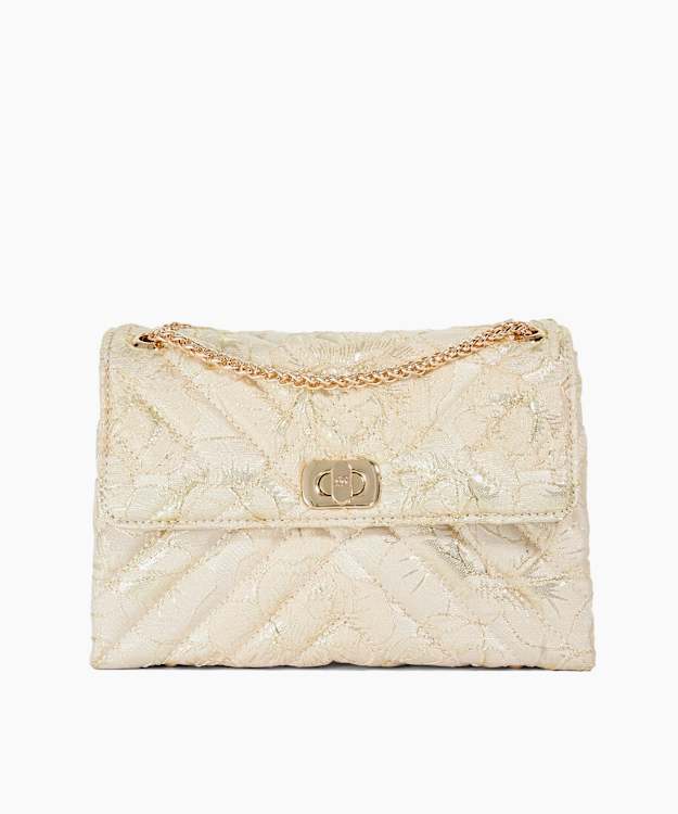 Dalas Gold - Quilted Gold Shoulder Bag