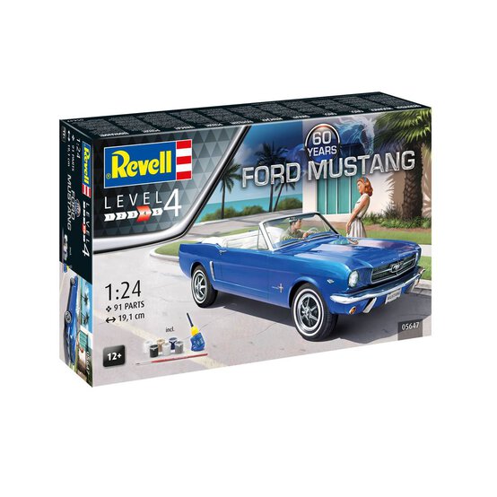 Revell 60th Anniversary Ford Mustang Model Set 1:24