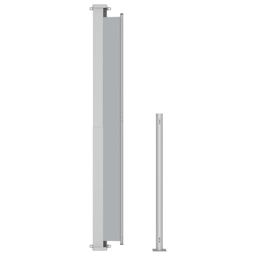 NNEVL Patio Retractable Side Awning 180x500cm Grey